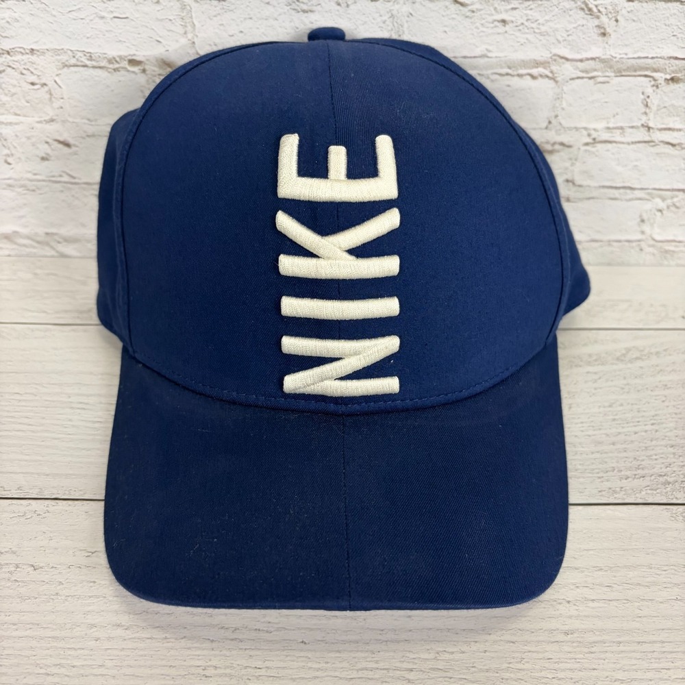 Nike Hat Cap Strap Back Mens One Size Blue Classic99 Dri-FIT Logo Baseball